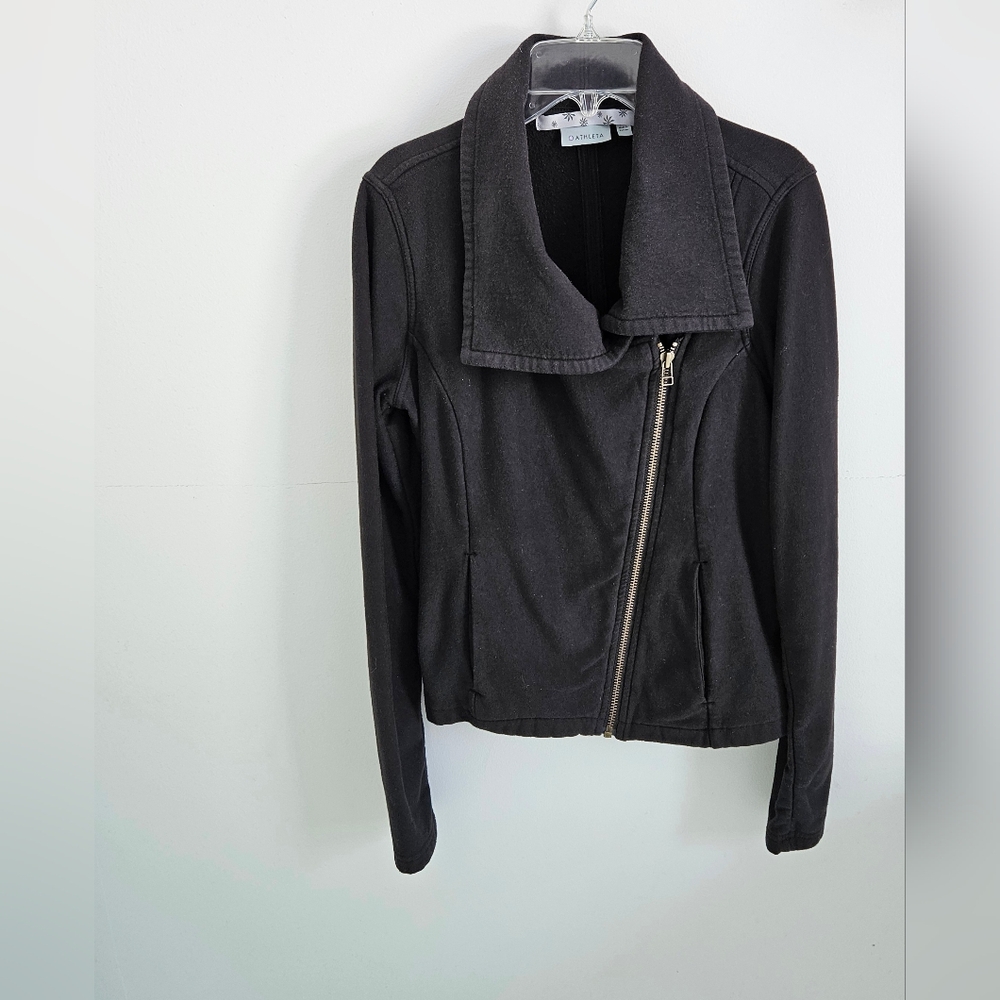 Athleta Asymmetric Zip Black jacket